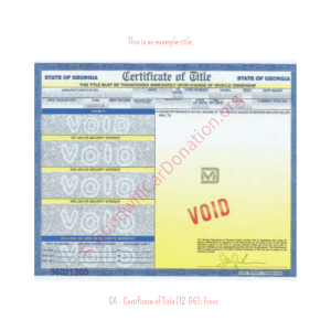 How to Sign Your Georgia Titles | Goodwill Car Donations